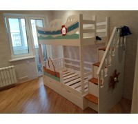 Кровать корабль двухъярусная