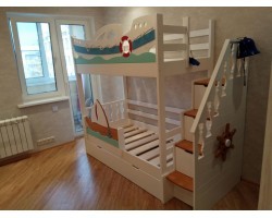 Кровать корабль двухъярусная