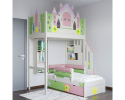 Кровать замок