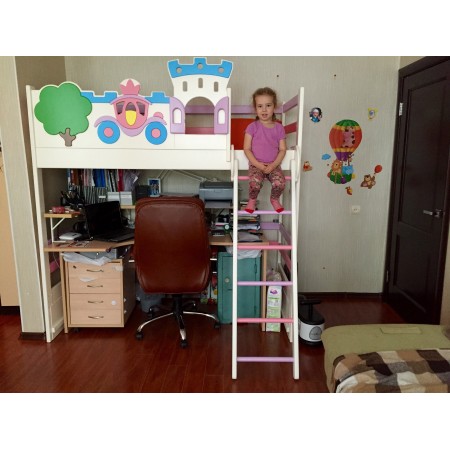 Кровать чердак Золушка, Bambini Letto