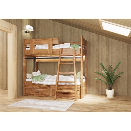 Кровать двухъярусная из массива Ранчо, Bambini Letto