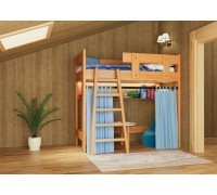 Кровать чердак из массива сосны