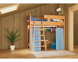 Кровать чердак из массива сосны