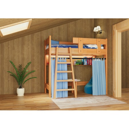 Кровать чердак из массива сосны, Bambini Letto