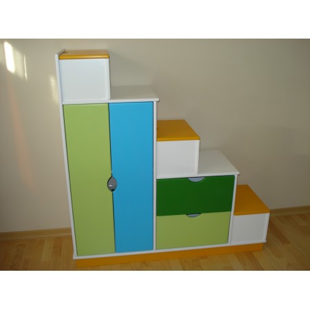 Лестница Шкаф – комод, Bambini Letto