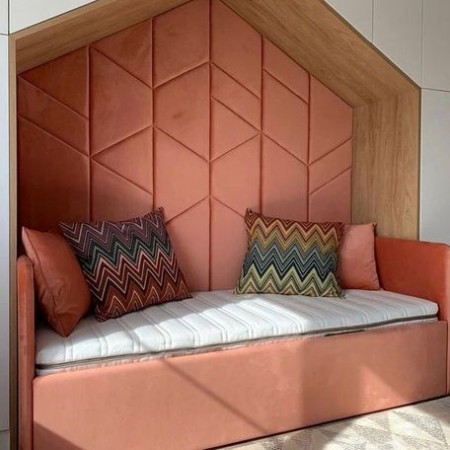 Мягкая кровать и стеновая панель , Bambini Letto