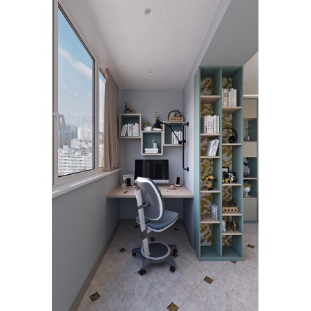 Письменный стол и стеллаж, Bambini Letto