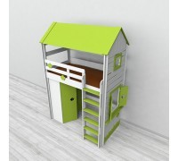 Кровать-чердак детская игровая кровать Домик 7