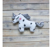 Игрушка-подушка Unicorn Черная
