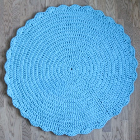 15818, Вязаный коврик Голубой, vv150104, 4990ք, Вязаный коврик Голубой, VamVigvam, Детские ковры