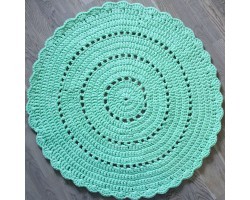 Вязаный коврик Лайм