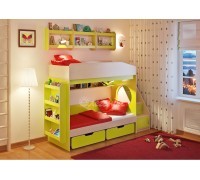 Двухъярусная кровать Легенда 10.3 с полками	