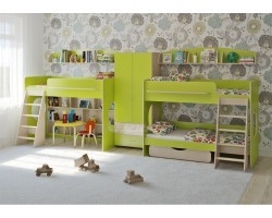 Трехъярусная кровать Легенда 25.4	