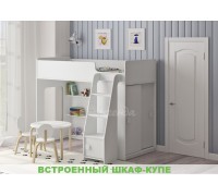 Кровать чердак со шкафом-купе Легенда 42.5.1	