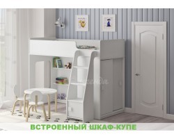 Кровать чердак со шкафом-купе Легенда 42.5.1	