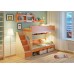 Двухъярусная кровать Легенда 7.3 с полками, Легенда