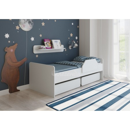Детская кровать Легенда 27.1 белая, Легенда