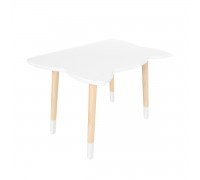 Детский стол Котик белый, с носочками