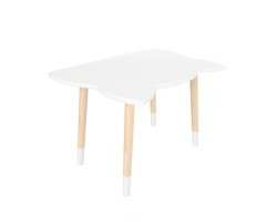 Детский стол Котик белый, с носочками