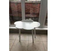 Детский стол облако с бортиком-ограничителем белого цвета 