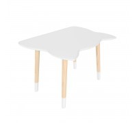 Детский стол Котик серый перламутр, с носочками