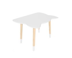 Детский стол Котик серый перламутр, с носочками