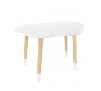 Детский стол Облако белый, с носочками