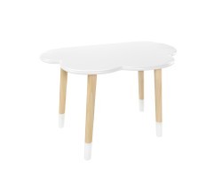 Детский стол Облако белый, с носочками