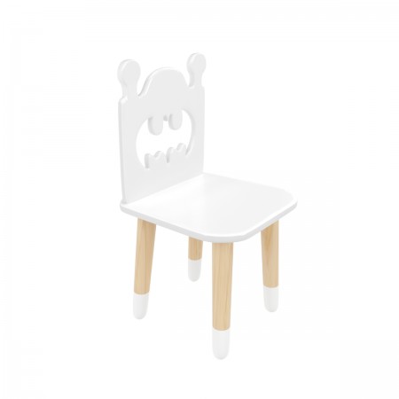 Детский стул Бэтмен белый, с носочками, Bambini Letto