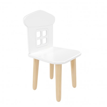 Детский стул Домик белый, Bambini Letto
