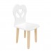 Детский стул Крылья с сердцем белый, Bambini Letto