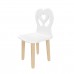 Детский стул Крылья с сердцем белый, Bambini Letto