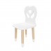 Детский стул Крылья с сердцем белый, с носочками, Bambini Letto