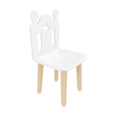 Детский стул Принц Артур белый, Bambini Letto