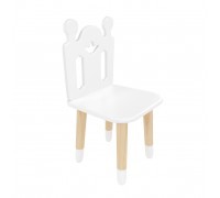 Детский стул Принц Артур белый, с носочками