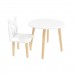 Детский комплект стол Круглый и стул Принц Артур белый, Bambini Letto
