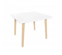 Детский стол Квадратный белый