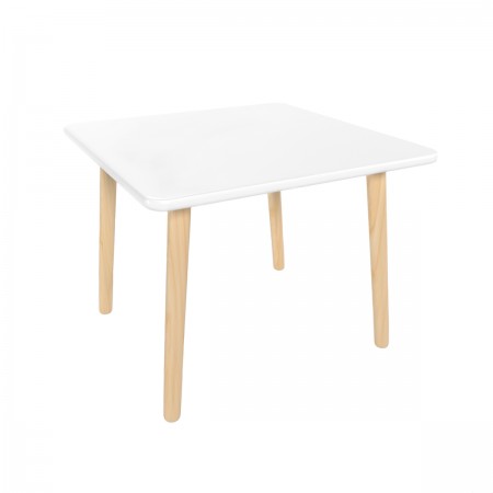 Детский стол Квадратный белый, Bambini Letto
