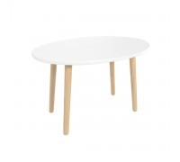 Детский стол Овальный белый