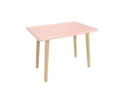 Детский стол Прямоугольный розовый