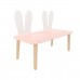 Детская скамейка Уши зайца розовая, Bambini Letto