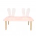 Детская скамейка Уши зайца розовая, Bambini Letto