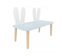 Детская скамейка Уши зайца голубая