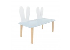 Детская скамейка Уши зайца голубая