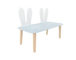 Детская скамейка Уши зайца голубая