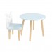 Детский комплект стол Круглый и стул Принц Артур голубой, Bambini Letto