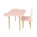 Детский комплект стол и стул Мишка розовый, Bambini Letto