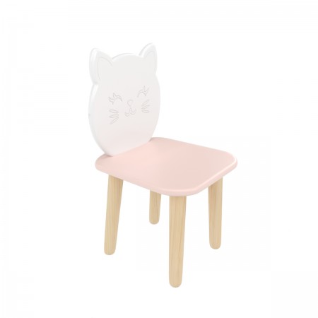 Детский стул Котик розовый, Bambini Letto