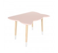 Детский стол Котик розовый, с носочками