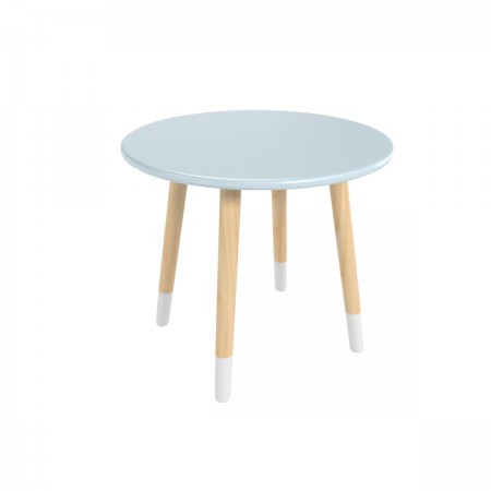 Детский стол Круглый голубой, с носочками, Bambini Letto